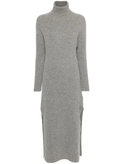Golden Goose ribbed-knit knitted dress Grey GWP01962P001703