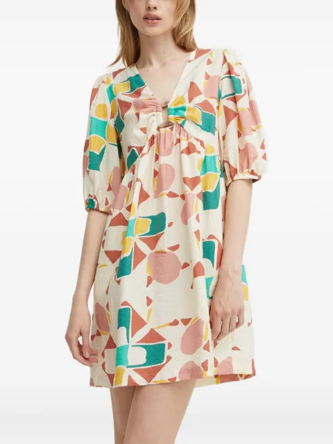 Ba&Sh Arancia printed mini dress Neutrals 1E24ARAN