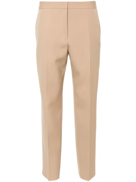 Jil Sander tapered cropped trousers Neutrals J02KA0284J40002