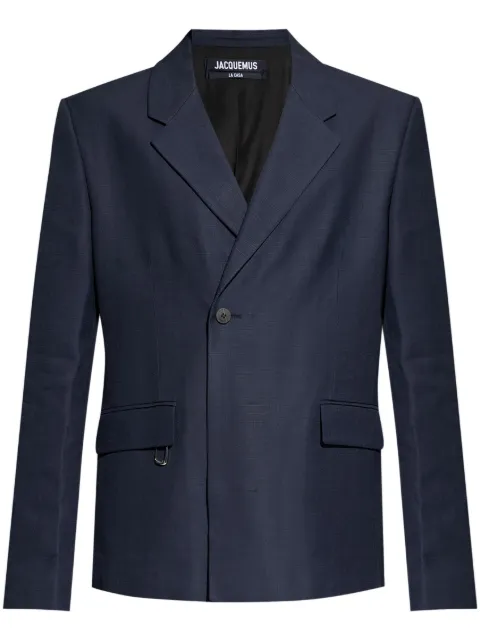 Jacquemus La Veste Melo blazer Blue 246JA0391359390