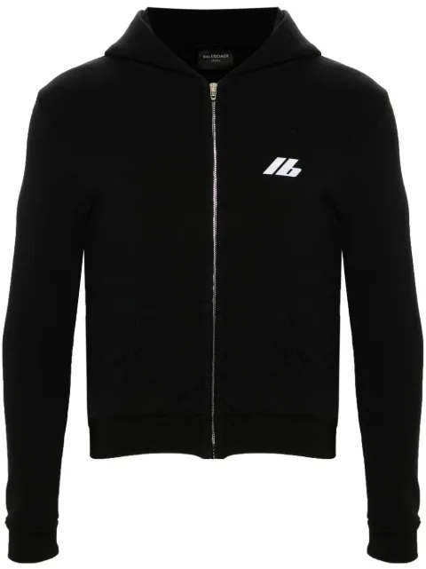 Balenciaga zip-up hoodie Black 788243TQVV1
