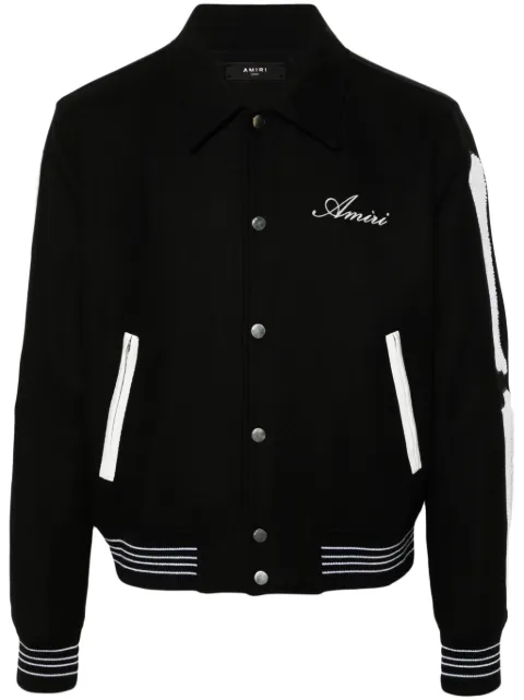AMIRI embroidered bomber jacket Black AMOUVY1007