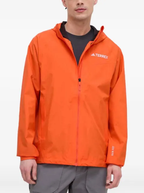 adidas hooded zip-front jacket Orange IP1433