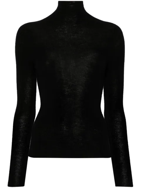 BOMPARD seamless extrafine roll-neck sweater Black MO2407