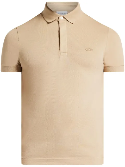Lacoste logo-patch polo shirt Neutrals PH5522