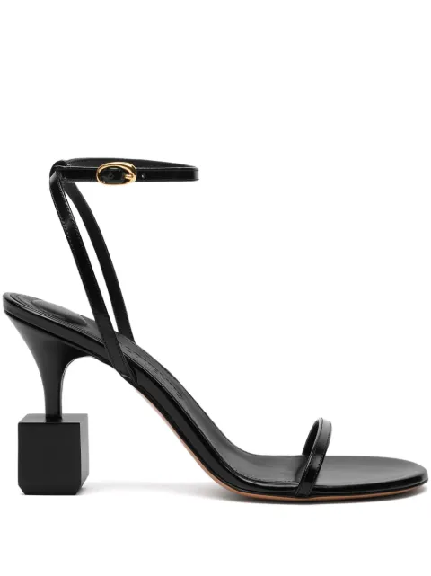Jacquemus 90mm Les Bisou sandals Black 243FO1494036990