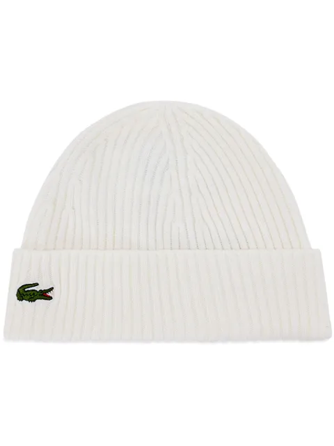 Lacoste Logo beanie White RB0001
