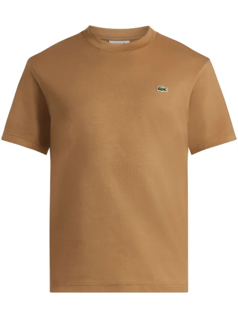 Lacoste logo-appliqué T-shirt Brown TH7318
