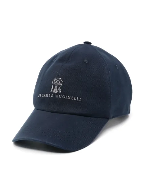 Brunello Cucinelli logo-embroidered baseball cap Blue M252D9850CKL84