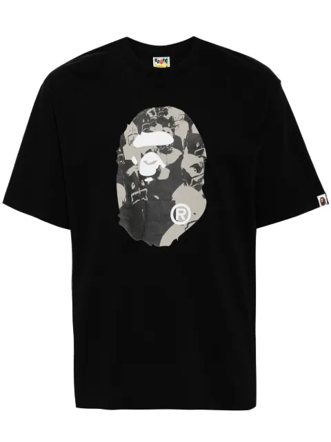 A BATHING APE® graphic print t-shirt Black 001TEK801306M