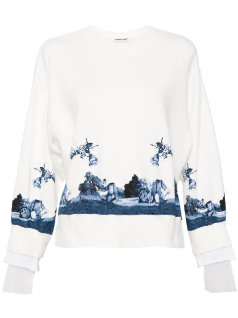 Undercover graphic-print cotton sweatshirt White UP2D1808