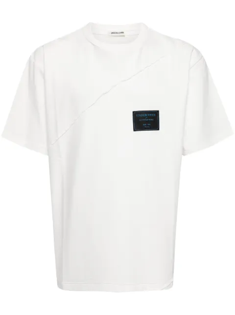 Undercover logo-appliqué cotton T-shirt White UP2D48092