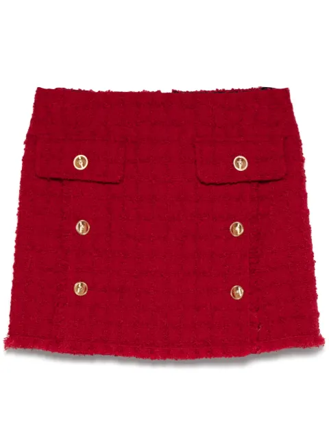 Versace Heritage tweed mini skirt Red 10173111A12532