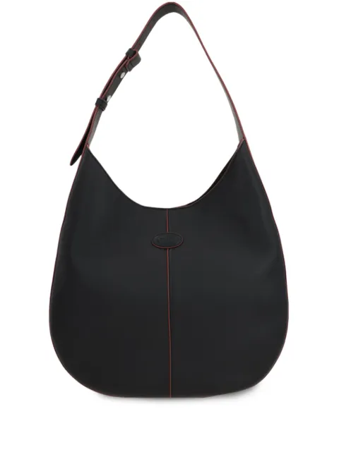 Tod's small Di hobo leather bag Black XBWDBSR9200YAT