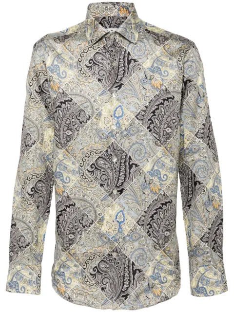 ETRO paisley-print cotton shirt Blue MRIB000199SA5C8