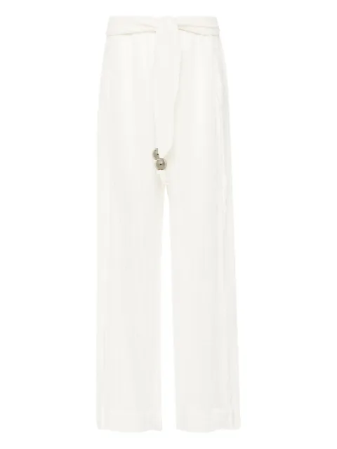 Lisa Marie Fernandez wide-leg trousers Neutrals 2024SP468