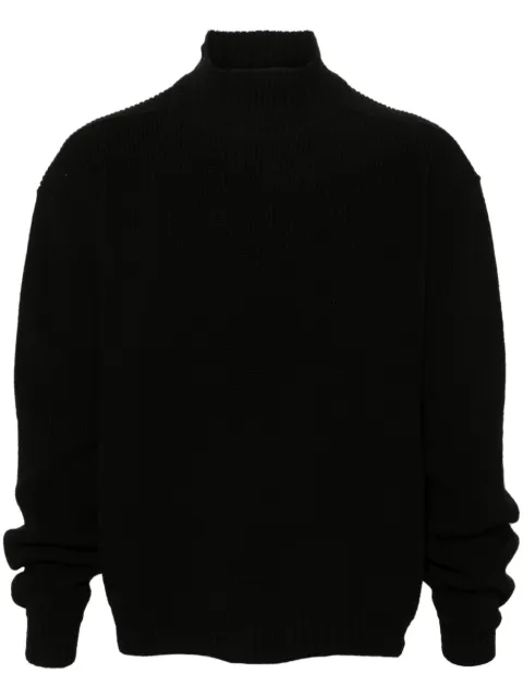 Rick Owens roll-neck virgin-wool jumper Black RU02D6645KWV