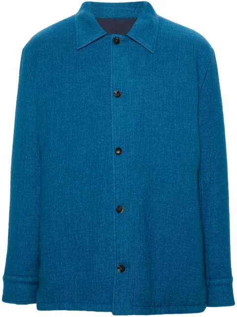 Gabriela Hearst Argus reversible shirt jacket Blue 2245190MC098