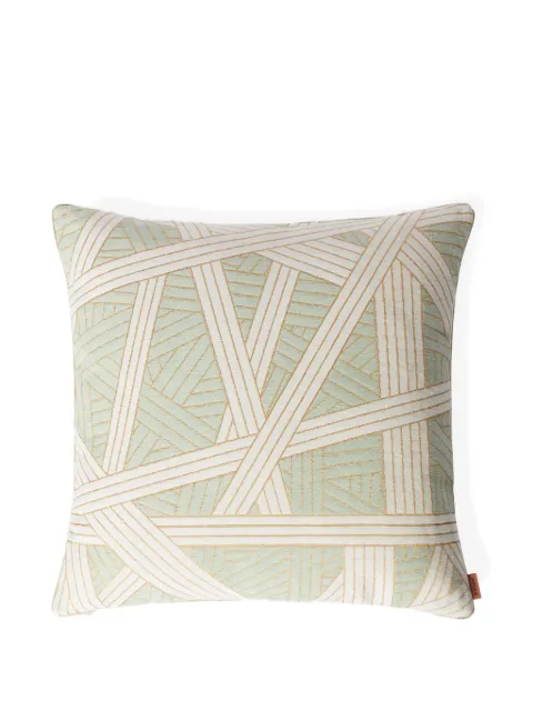 Missoni Home geometric-pattern cushion Green 1C4CU00747