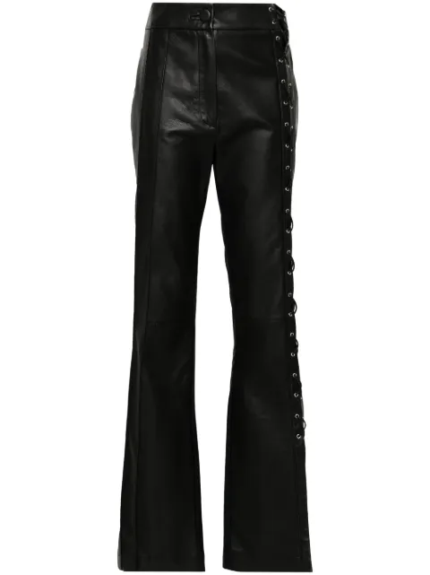 MITILIANE COUTURE leather trousers Black 5942664548236