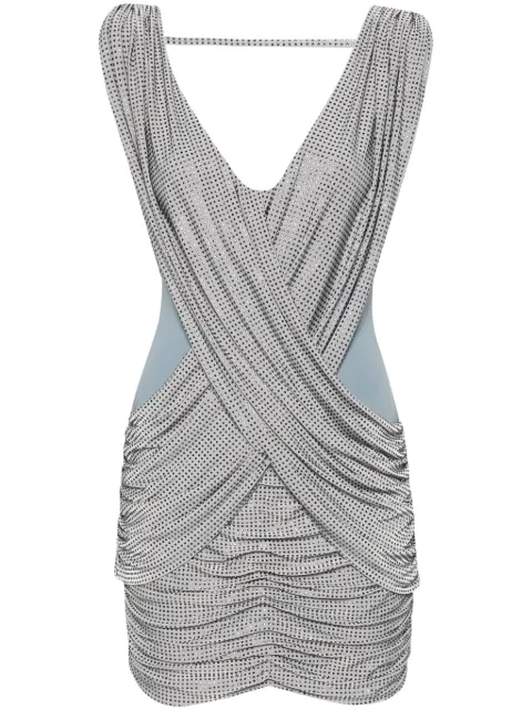 MITILIANE COUTURE crystal-embellished mini dress Grey 5942664547949