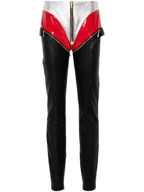 MITILIANE COUTURE unzipped panelled trousers Black 5942664547086