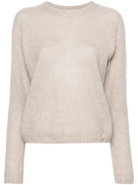 Herno logo-plaque sweater Neutrals MG00015DR70200