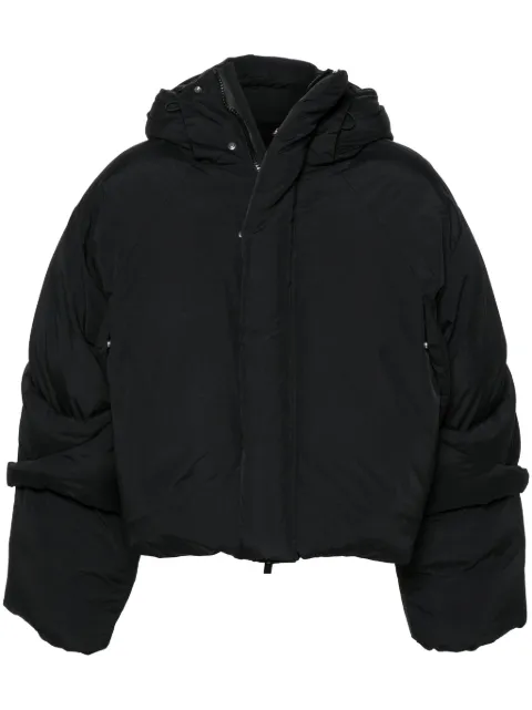 HELIOT EMIL hooded puffer jacket Black PREAW24M02131