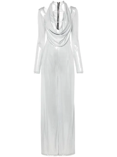 MITILIANE COUTURE cowl-neck jumpsuit Grey 5942664546560