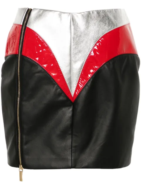 MITILIANE COUTURE leather mini skirt Black 5942664547024