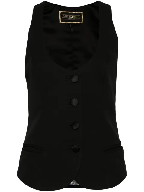 MITILIANE COUTURE Raven waistcoat Black 5942664548106