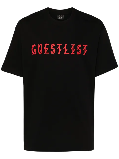 44 LABEL GROUP Lasered cotton T-shirt Black B0030556FA528
