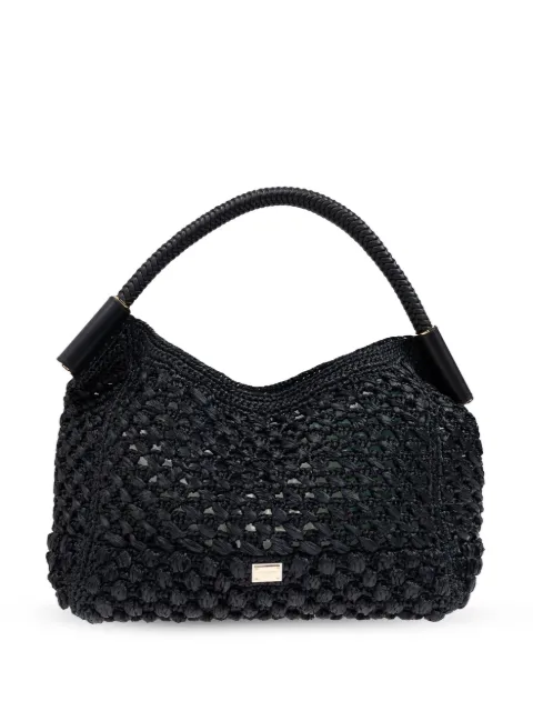 Dolce & Gabbana logo-plaque tote bag Black BB7662A4547