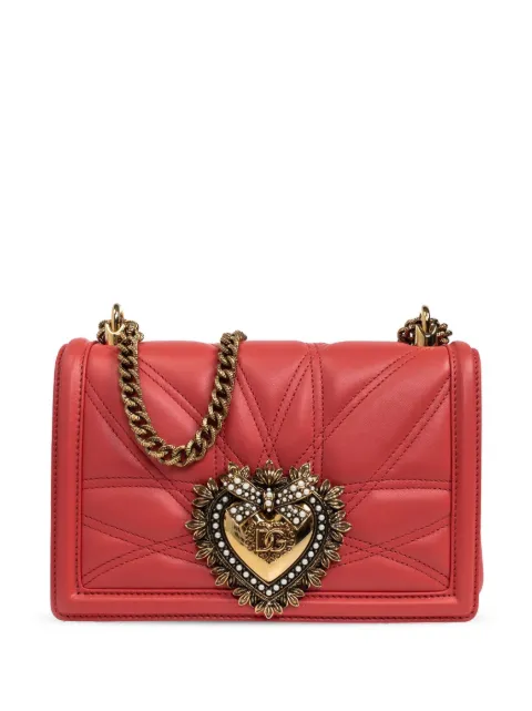 Dolce & Gabbana medium Devotion quilted shoulder bag Red BB7158AW437