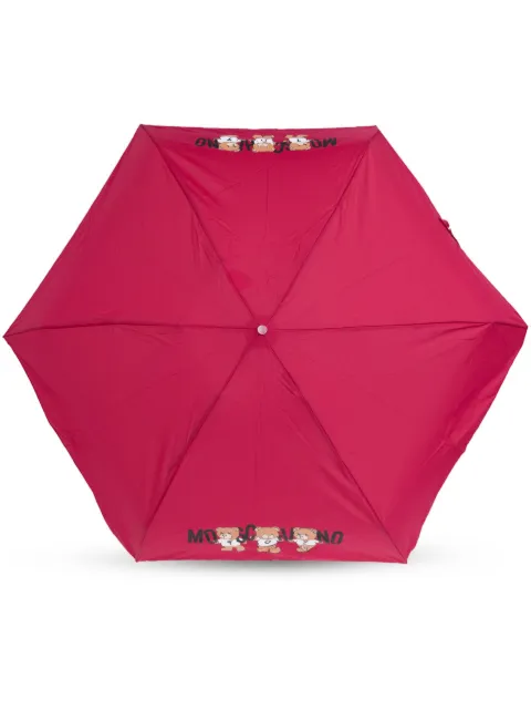 Moschino Teddy-motif compact umbrella Pink 8425SUPERMINIC