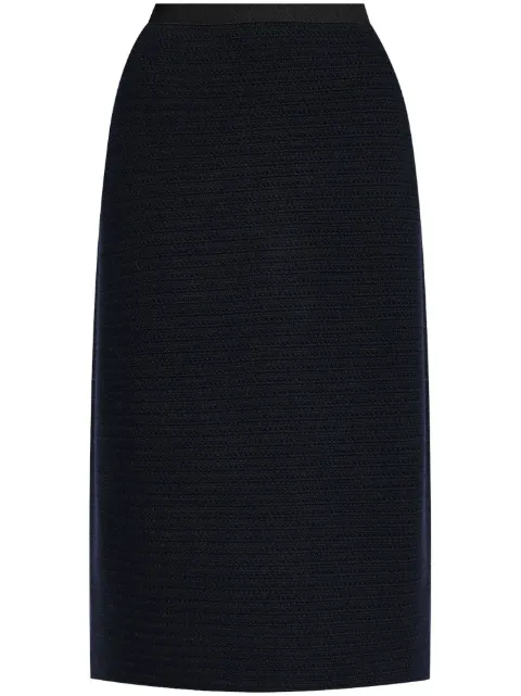 Fabiana Filippi wool midi skirt Blue GND214F337I9010000