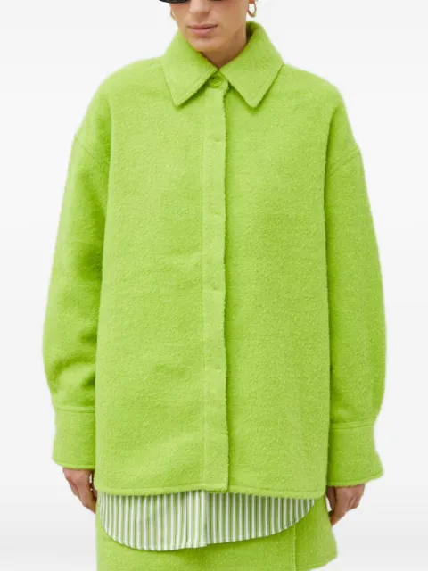 SAMSOE SAMSOE INEZ cotton shirt Green F23400011