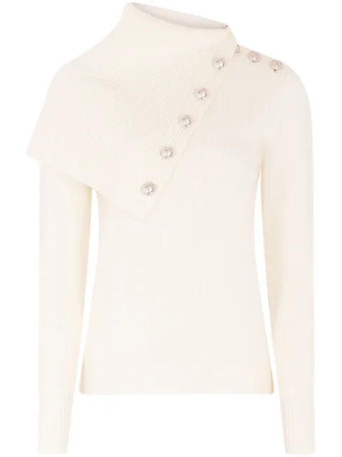 Rabanne Temporary wool jumper White 24AMPU284ML0285