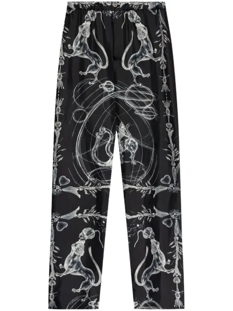 Fabiana Filippi abstract print trousers Black PAD214F292D7560000