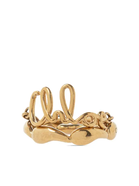 Chloé Chloé Iconic double ring Gold CHC24AFR67CB7
