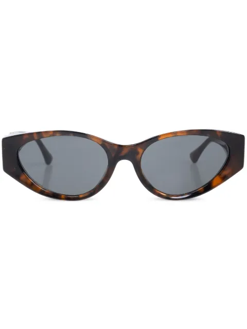 Versace Eyewear Havana oval-frame sunglasses Brown 0VE4454