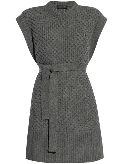 Fabiana Filippi tied waist knit vest Grey MAD214F379N1280000