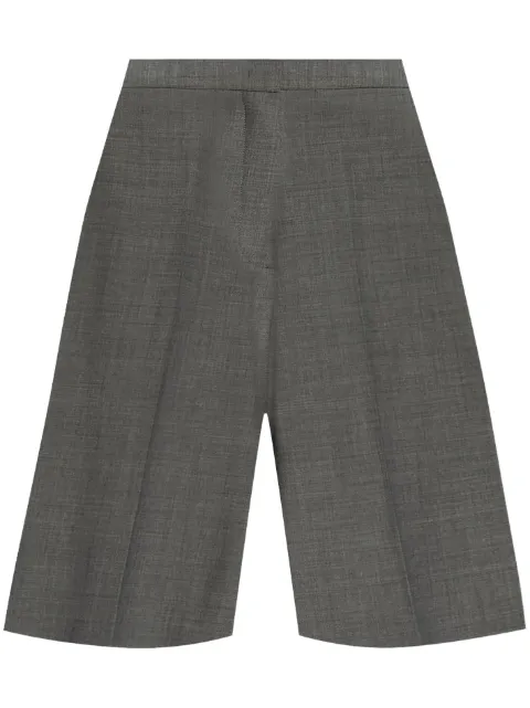 Fabiana Filippi pressed-crease knee-length shorts Grey PAD214F321D6200000