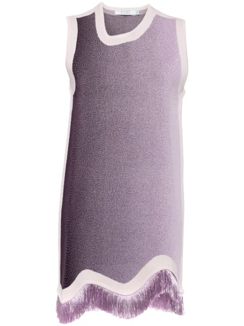 PH5 Daisy gradient-print fringed dress Purple PF24DR016