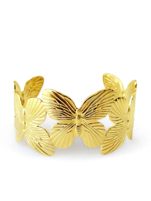 HZMER JEWELLERY butterfly-detail bangle Gold MCDBBG108