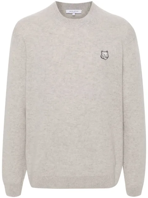 Maison Kitsuné Fox-motif sweater Grey NM00805KT1006