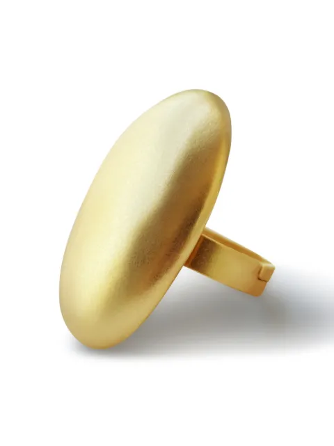 HZMER JEWELLERY brushed-effect ring Gold MCMMCRG119