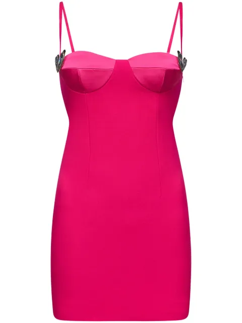 AREA heart-motif twill mini dress Pink PF24AWDR0049FA01