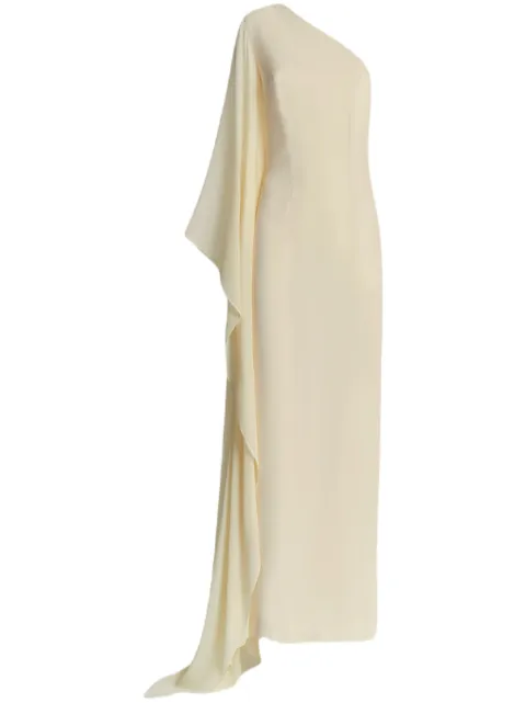 Taller Marmo Jasmine draped maxi dress Neutrals TMBR2405101