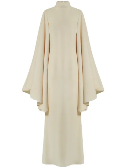 Taller Marmo Mina draped-detail gown Neutrals TMBR2408101